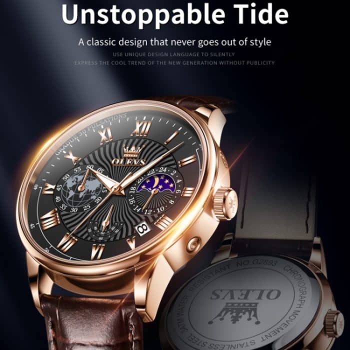 OLEVS 2893 Herren-Multifunktions-Business-Quarzuhr – Bild 4