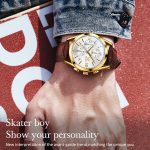 OLEVS 2872 Herren Drei Augen Sechs Nadeln Chronograph Wasserdichte Quarzuhr – Bild 5