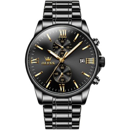 OLEVS 2886 Herren-Sport-Chronograph, wasserdicht, leuchtende Quarzuhr