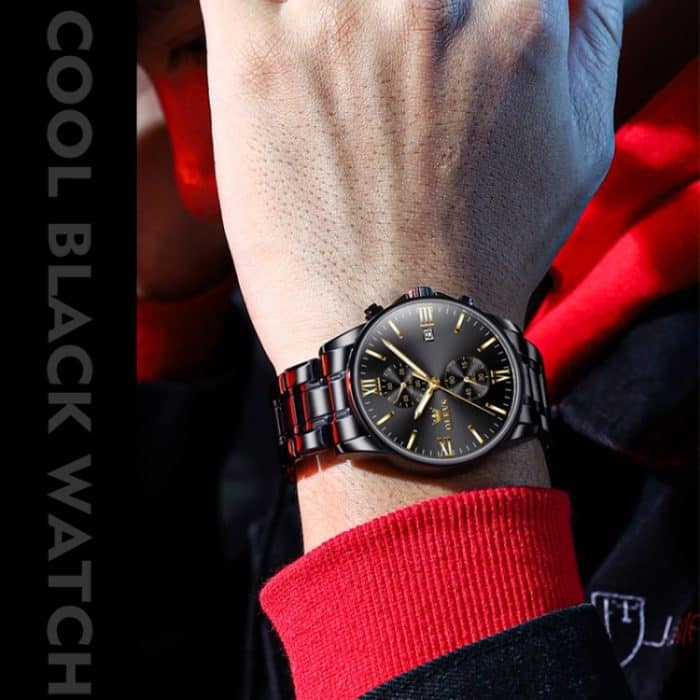 OLEVS 2886 Herren-Sport-Chronograph, wasserdicht, leuchtende Quarzuhr – Bild 4