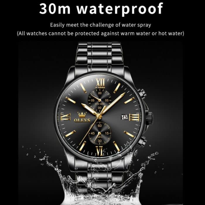 OLEVS 2886 Herren-Sport-Chronograph, wasserdicht, leuchtende Quarzuhr – Bild 6