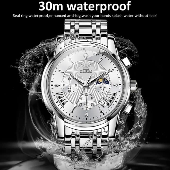 EDA005241501A_4.jpg OLEVS 2892 Herren Multifunktions-Business-Quarzuhr, wasserdicht – Bild 5
