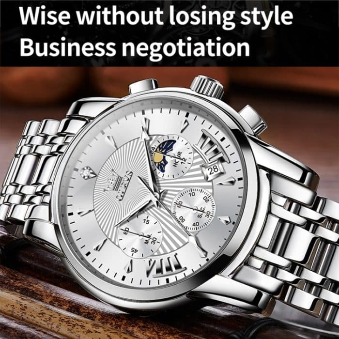 EDA005241501A_7.jpg OLEVS 2892 Herren Multifunktions-Business-Quarzuhr, wasserdicht – Bild 8