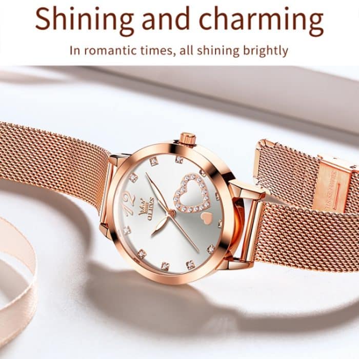 OLEVS 5189 Damen-Herzform, wasserdichte Quarzuhr – Bild 8