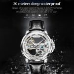 OLEVS 6661 Herrenmode leuchtende wasserdichte mechanische Uhr – Bild 11