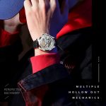 OLEVS 6661 Herrenmode leuchtende wasserdichte mechanische Uhr – Bild 7