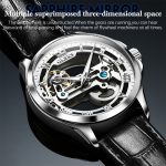 OLEVS 6661 Herrenmode leuchtende wasserdichte mechanische Uhr – Bild 10