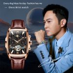 OLEVS 6675 Herren Multifunktionale Mondphase Tourbillon Mechanische Uhr – Bild 3