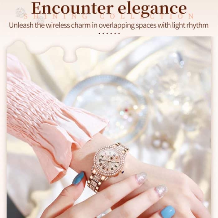 OLEVS 9943 Damen Diamant wasserdichte Quarzuhr – Bild 6