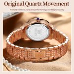 OLEVS 9943 Damen Diamant wasserdichte Quarzuhr – Bild 9