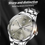 OLEVS 9946 Herren-Diamant-Quarzuhr mit römischer Skala, wasserdicht – Bild 4