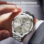 OLEVS 9946 Herren-Diamant-Quarzuhr mit römischer Skala, wasserdicht – Bild 7