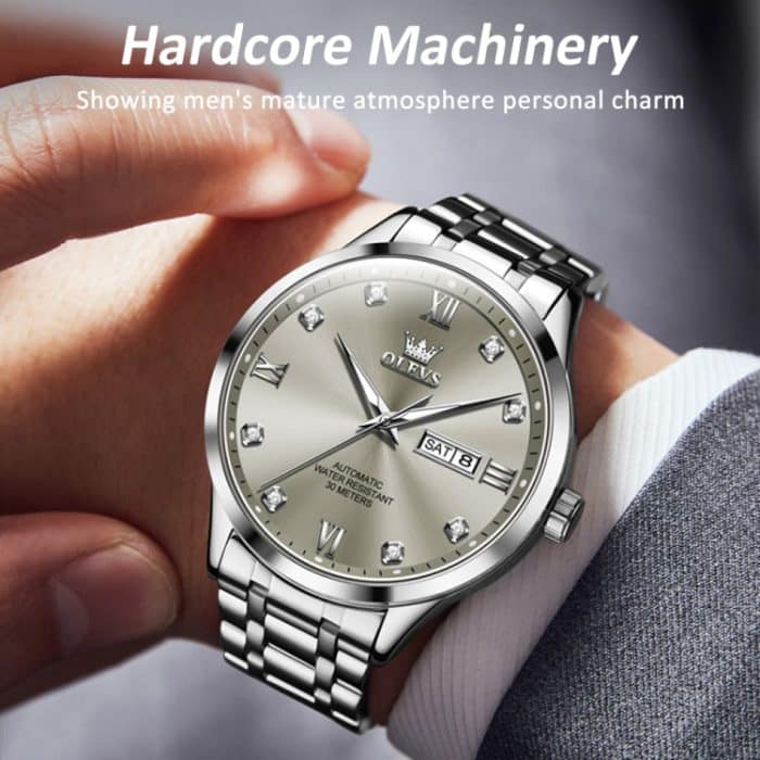 OLEVS 9946 Herren-Diamant-Quarzuhr mit römischer Skala, wasserdicht – Bild 7