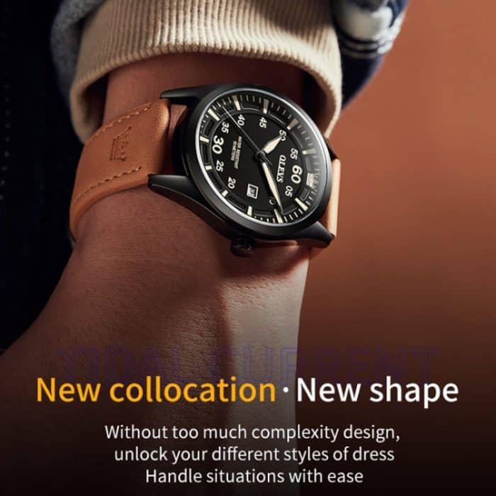 OLEVS 9962 Herren Multifunktionale wasserdichte Quarzuhr – Bild 4