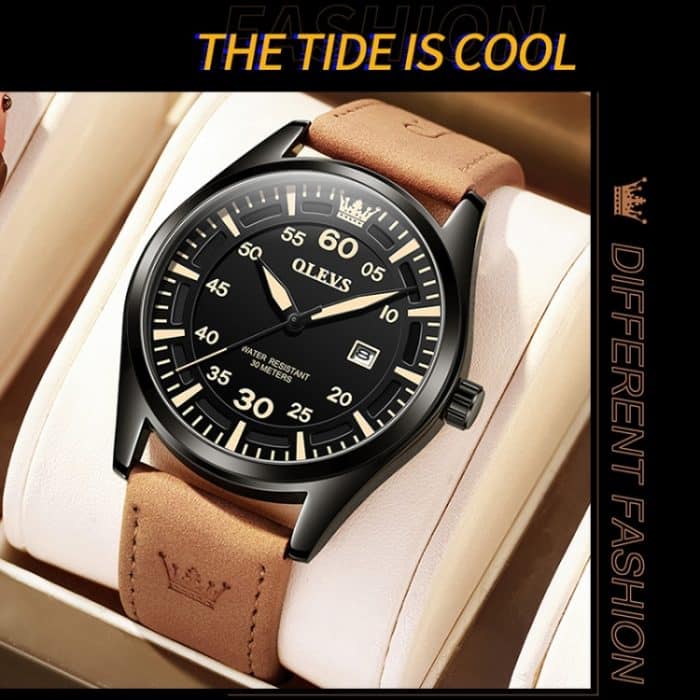 OLEVS 9962 Herren Multifunktionale wasserdichte Quarzuhr – Bild 5