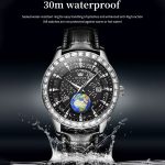 OLEVS 9967 Herren-Quarzuhr mit Sternenhimmel-Gesicht und Diamant-Lünette – Bild 8