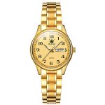 OLEVS 5567 Damen-Stahlarmband, wasserdichte Quarzuhr