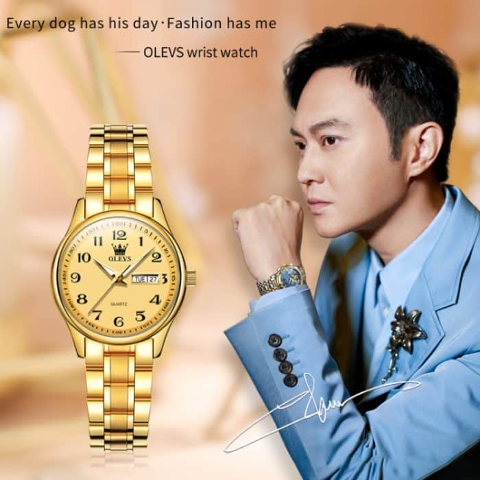 OLEVS 5567 Damen-Stahlarmband, wasserdichte Quarzuhr – Bild 3