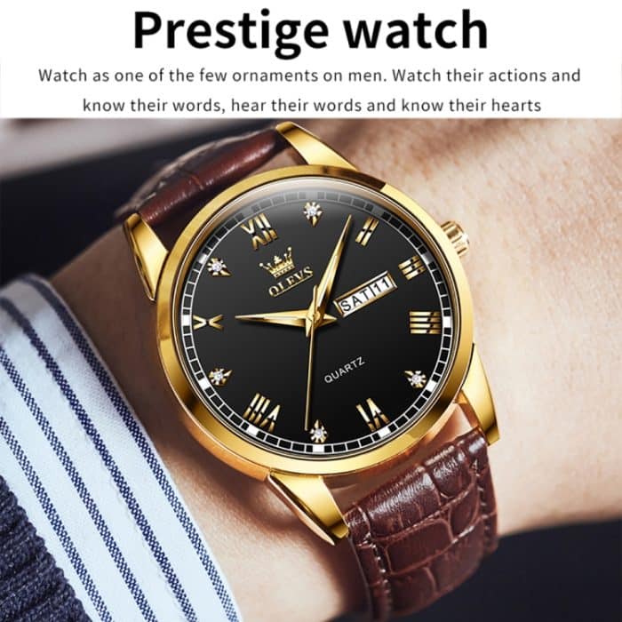 OLEVS 6896 Herren multifunktionale leuchtende wasserdichte Quarzuhr – Bild 5