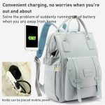 Multifunktionaler Mama-Rucksack mit großem Fassungsvermögen für ausgehende Babypflege, Grey, Blue, Black, Pink, Cartoon Bear, Classic Grey, Classic Black, Classic Blue – Bild 3