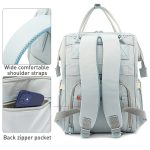 Multifunktionaler Mama-Rucksack mit großem Fassungsvermögen für ausgehende Babypflege, Grey, Blue, Black, Pink, Cartoon Bear, Classic Grey, Classic Black, Classic Blue – Bild 7