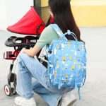 Multifunktionaler Mama-Rucksack mit großem Fassungsvermögen für ausgehende Babypflege, Grey, Blue, Black, Pink, Cartoon Bear, Classic Grey, Classic Black, Classic Blue – Bild 9