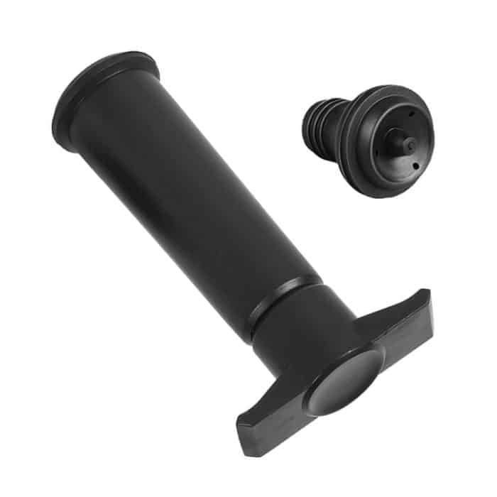 Rotwein-Vakuumpumpe-Erfrischer-Silikon-Weinstopfen-Set, Black Pump 4-stopper Box – Bild 3