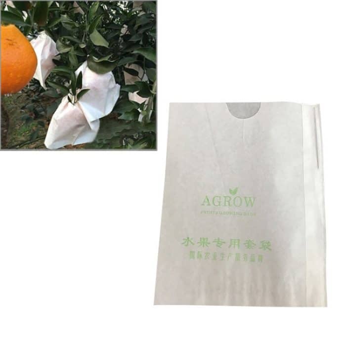 EDA00586601.jpg 1000 Stück Obst-Schutzbeutel, wasserdicht, orange Verpackungsbeutel, Papiertüte, 15x18cm, 16x19cm, 17x19cm – Bild 1