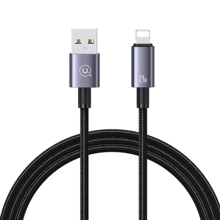 EDA005916501A.jpg USAMS US-SJ667 USB-auf-8-Pin-2,4-A-Schnellladedatenkabel, Länge: 1,2 m – Bild 1