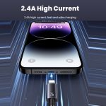 USAMS US-SJ669 USB-auf-8-Pin-2,4-A-Schnellladedatenkabel, Länge: 2 m – Bild 4