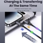 USAMS US-SJ669 USB-auf-8-Pin-2,4-A-Schnellladedatenkabel, Länge: 2 m – Bild 8