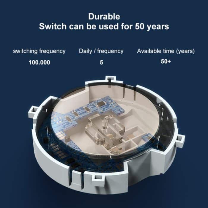86 mm runde LED-Schalttafel aus gehärtetem Glas, goldenes rundes Glas – Bild 10
