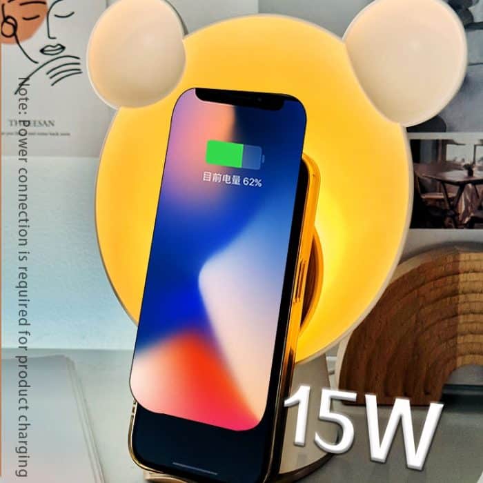 Die Moonlight Smart Sensing Bear-Lampe unterstützt das kabellose Laden von Bluetooth-Lautsprechern – Bild 8