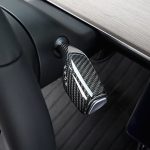 Für Tesla Model 3 / Y Auto Blinkerhebel Kohlefaser Muster Schutzhülle