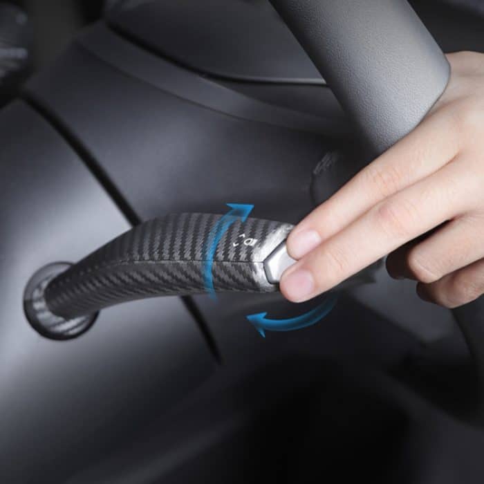 Für Tesla Model 3 / Y Auto Blinkerhebel Kohlefaser Muster Schutzhülle – Bild 2