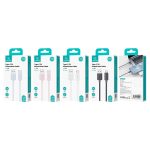 USAMS US-SJ688 USB-zu-USB-C/Typ-C 3A gestreiftes Schnelllade-Datenkabel – Bild 2