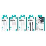 USAMS US-SJ694 USB auf 8 Pin 2.4A gestreiftes Schnellladedatenkabel – Bild 2