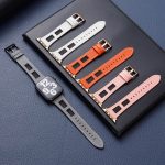 Mesh-Uhrenarmband aus Kalbsleder und echtem Leder, For Apple Watch SE 2023 44mm, For Apple Watch SE 2023 40mm, For Apple Watch Ultra 2 49mm, For Apple Watch Series 9 45mm, For Apple Watch Series 9 41mm, For Apple Watch Ultra 49mm – Bild 3