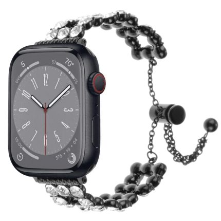 Uhrenarmband aus Metall mit Strasssteinen