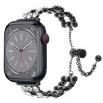 Uhrenarmband aus Metall mit Strasssteinen
