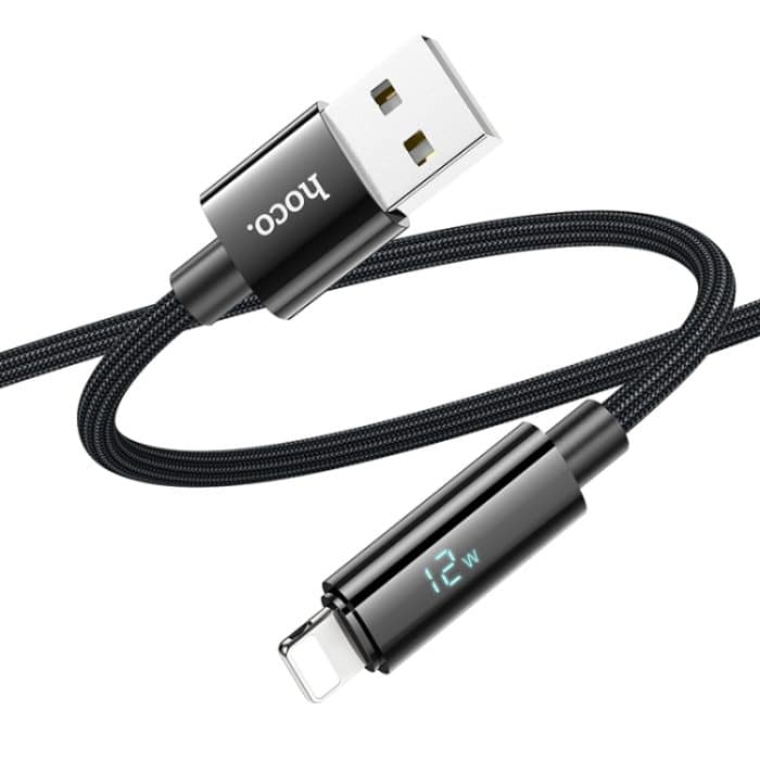 EDA006627101A.jpg hoco U125 Benefit 1,2 m USB auf 8 Pin Ladedatenkabel mit Display – Bild 1