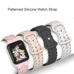 Uhrenarmband aus Silikon mit 3D-Rosenprägung, For Apple Watch SE 2022 44mm, For Apple Watch Series 7 41mm, For Apple Watch Series 7 45mm – Bild 4