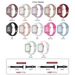 Schlankes Uhrenarmband aus Silikon mit bunten Punkten – Bild 4