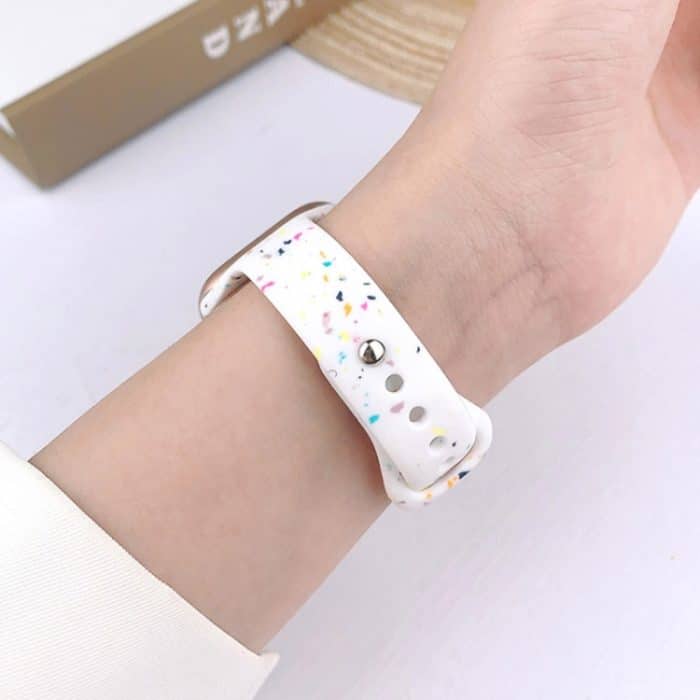 EDA0068267_B5-12.jpg Schlankes Uhrenarmband aus Silikon mit bunten Punkten – Bild 6