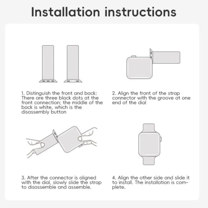 Schlankes Uhrenarmband aus Silikon mit bunten Punkten – Bild 7