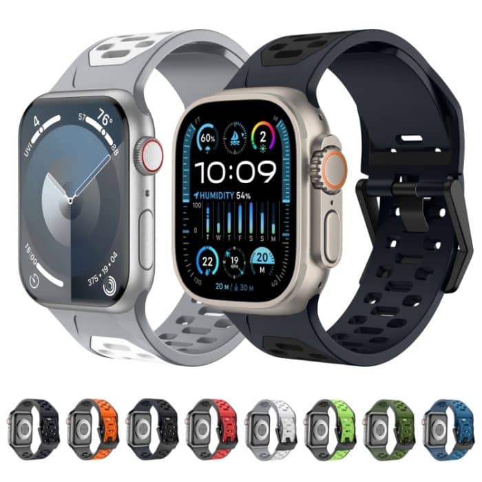 Meteorite Zweifarbiges Silikon-Uhrenarmband – Bild 2