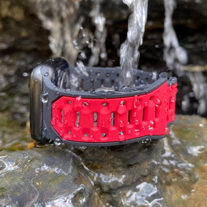 Meteorite Zweifarbiges Silikon-Uhrenarmband – Bild 5