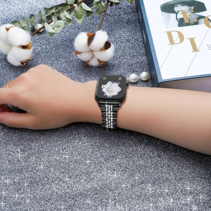 Bling Diamant Kette Metall Uhrenarmband – Bild 7