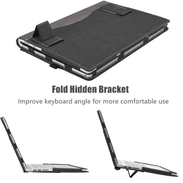 Stoßfeste Laptop-Schutzhülle aus Leder mit Ständer, For MicroSoft Surface Laptop 13.5 inch, For MicroSoft Surface Laptop 15 inch – Bild 3