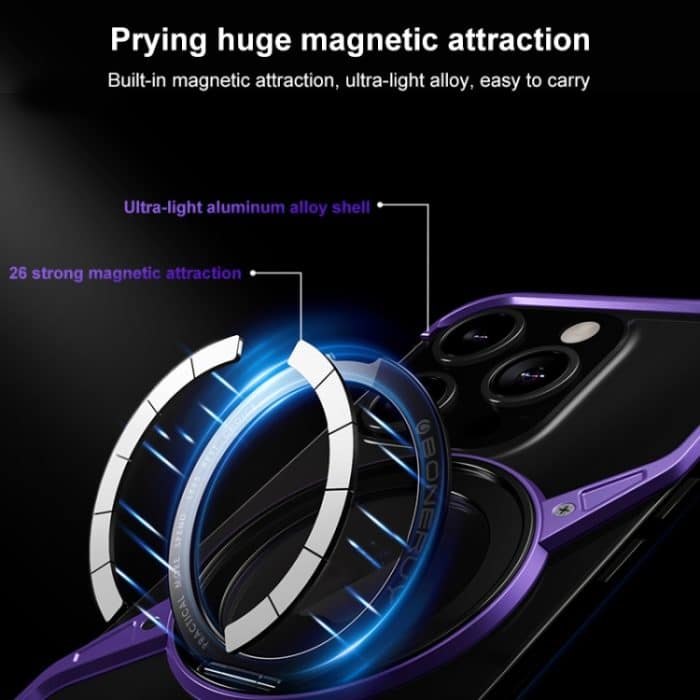 Rahmenlose Rotationshalterung für Magsafe-Telefonhülle aus Metall – Bild 3